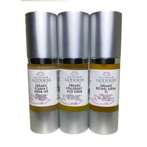 Transform Your Skin with the Organic Firm & Glow Set of 3 Anti-Aging Serums