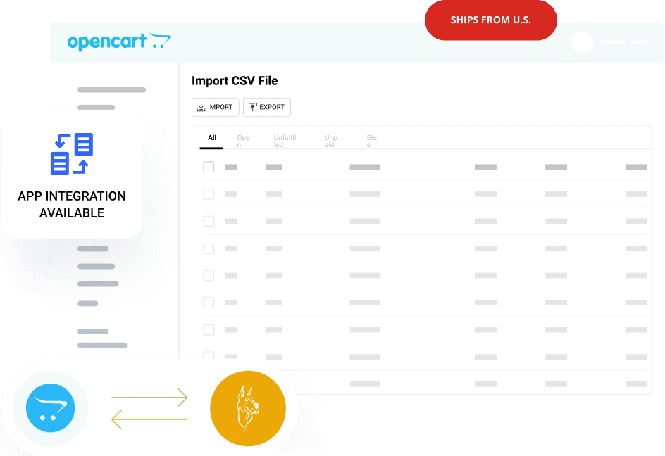 OPENCART DROPSHIPPING PRODUCTS APP