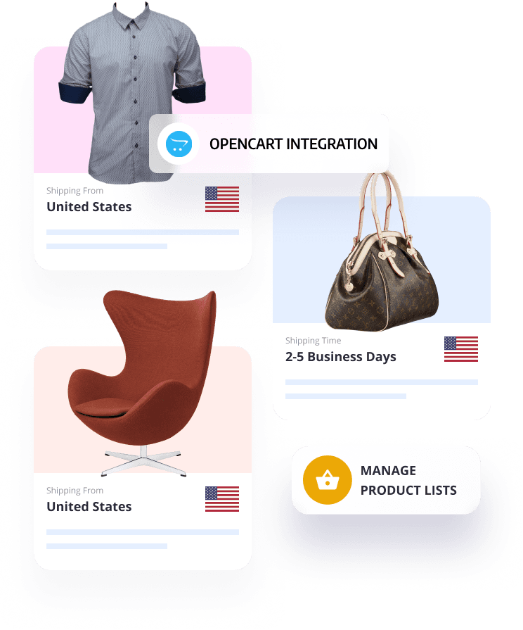 OPENCART DROPSHIPPING PRODUCTS APP