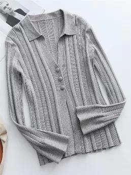 Smaibulun | TAMIA Bell Cuff Knit Shirt Jacket 