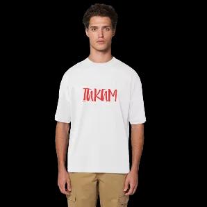IAKAM Red Premium Organic Oversized T-Shirt