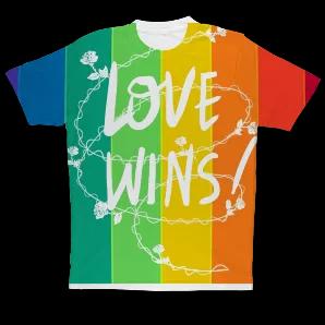 Love Wins Sublimation Performance Adult T-Shirt