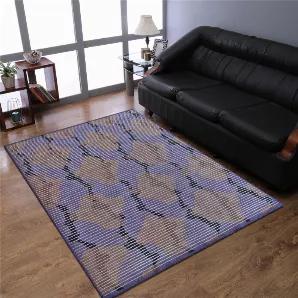 Rugsotic Carpets Hand Knotted Sumak Silk And Wool Area Rug Contemporary