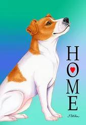 Jack Russell- Tomoyo Pitcher Home Garden Flag 
