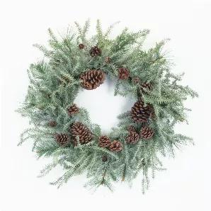 Pine Wreath 29.5"D Plastic