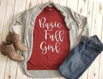 Basic Fall Girl Shirt