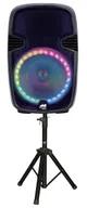 Portable Bluetooth Party Speaker with Circular Multi-Color Disco Light