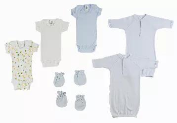 Bambini Preemie Boys Onezies, Gowns and Mittens