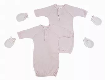 Bambini Preemie Girls Gowns and Mittens