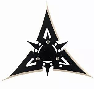 4", 3 Point Black Throwing Star