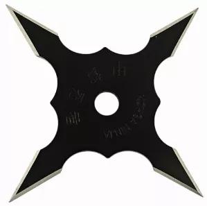 4" Black 4 Point Throwing Star