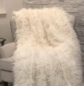 Plutus Mongolian Faux Fur Luxury Throw