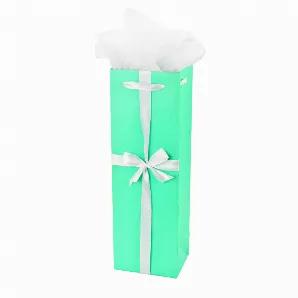 Audrey Turquoise Wine Gift Bag By Cakewalk